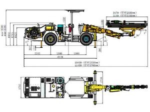 KJ 313 Hydraulic Top Hammer Drilling Jumbo