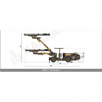 KJ421 Hydraulic Underground Drilling Rig, Tunnel Drilling Equipment