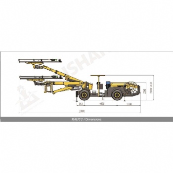 KJ422 Hydraulic Underground Drilling Rig, Tunnel Drilling Equipment
